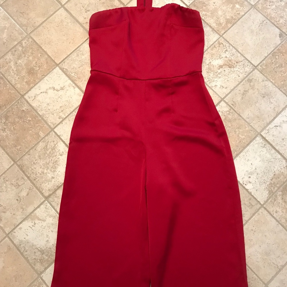 Deep Red Jumpsuit